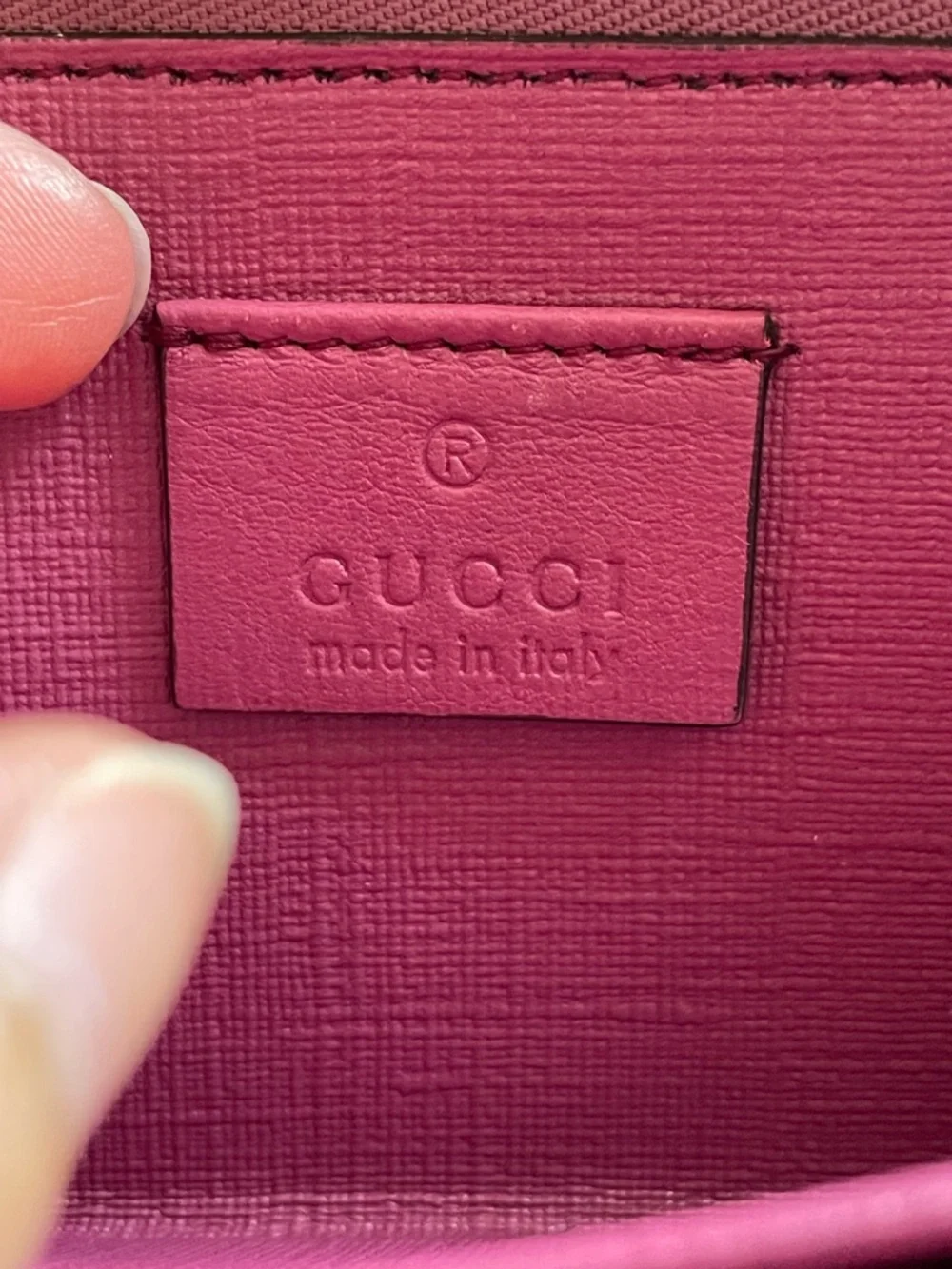 Gucci Brown Monogram Continental Wallet with Gold Charm and Chain - Picture 8 of 9